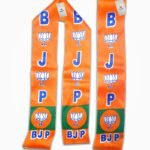 Buy BJP Satin Patka – Printed Muffler for Election Campaigns