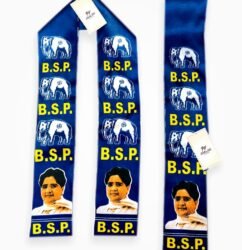 BSP Satin Patka with Glossy Finish – Elephant Symbol & Leader Photo