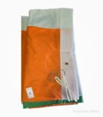 20x30 Inch Tiranga Flag Parachute Fabric Back Side View