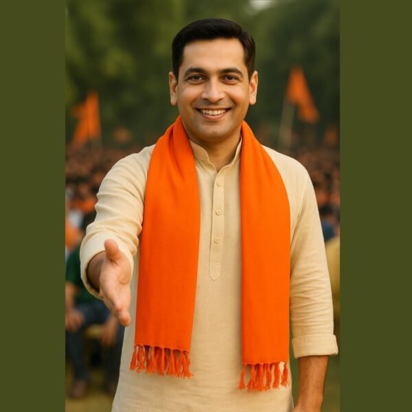 buy bjp orange stole gamcha
