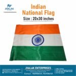 "20x30 Inch Satin Fabric Indian Flag for Independence Day and Republic Day"