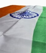 Indian National Flag 28x42 Inch Satin Tiranga Close Fabric View