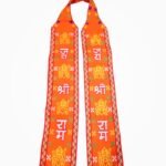 Buy Jai Shree Ram Embroidered Patka Muffler – Orange Religious Scarf for Men & Women