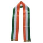 Tiranga Patka - National Satin Tricolor Muffler with Lace.