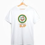 Buy White BJP Round Neck T-Shirt – Circular Lotus Design