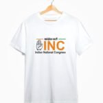 Buy White Congress Round Neck T-Shirt – Election Campaign Wear