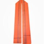 Buy Orange Gamcha – Cotton Fabric with Traditional Border (30x72 inch)