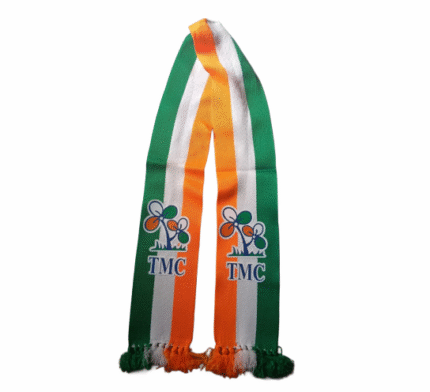 TMC party muffler with tricolor stripes and party symbol