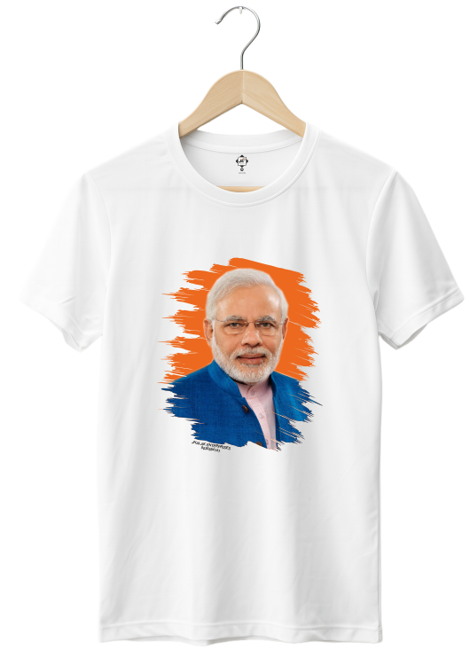 Modi t-shirt-roundneck-white-front