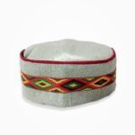 Buy Himachali Cap – Center Embroidery Woolen Topi with Red-Green Border