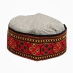 Buy Traditional Himachali Cap – Woolen Pahari Topi with Multicolor Border