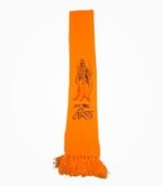 Jai Shree Ram Orange Muffler – Single Fold Ram Ji Print