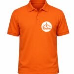 Buy Orange Shiv Sena Collared T-Shirt – Polo Style