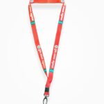 BJP id card holder lanyard orange full view neck strap for meeting id card
