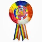 Buy Panchsheel Ribbon Badge (Multicolor) Single Layer – 4 Inch