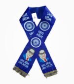 Jai Bheem Satin Phatka front View – Blue Muffler