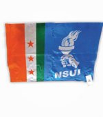 NSUI satin rally flag flat view