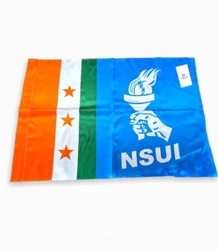 NSUI Satin Flag 1 meter front view
