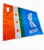 NSUI student union rally flag side angle view