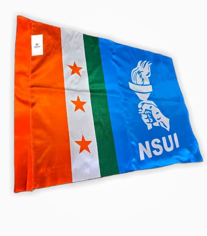 NSUI satin flag side view 1 meter
