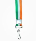 Tiranga id card lanyard metal hook close up view