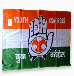 Youth Congress rally flag satin fabric 40x60 inch
