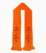 Bajrang Dal Muffler orange full length front view