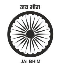Jai Bhim Ashoka Chakra logo clipart design