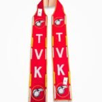 Red TVK party muffler Tamilaka Vetri Kalagam Thalapathy Vijay election khes by Jhalak Enterprises