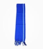 Blue Gamcha Half Fold View – 30x60 Inch Neela Suti Cotton Campaign Gamcha