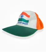 Independence Day Cap I Love My India Tiranga Cotton Cap Side View