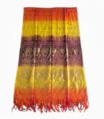 Jai Shri Ram chunri dupatta wrapped gamcha style multicolour rasal fabric Ram Navami Hanuman Jayanti bulk order
