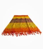 Jai Shri Ram chunri dupatta bottom angle tassel view multicolour rasal fabric