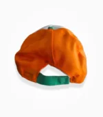 Tricolor Cap Plain Cotton Tiranga Cap Back View with Velcro Strap