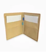 Jute File Folder Inner View with Paper and Pen Holder