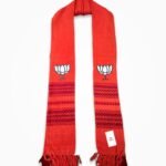 BJP Premium Muffler – Saffron Cotton Rajwadi Style Scarf with Lotus Design