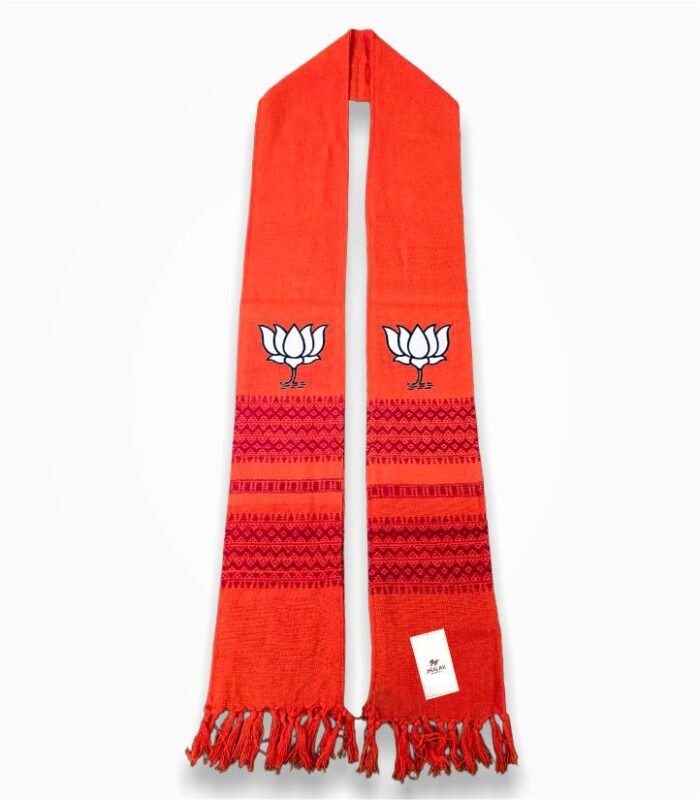 BJP Muffler Long Saffron Political Scarf for Bharatiya Janata Party Rally