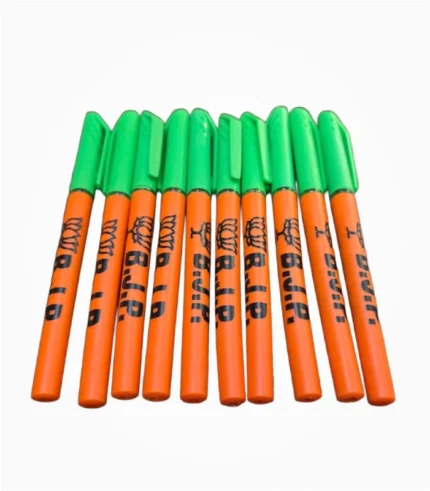 BJP Pen orange green refill pen with lotus symbol