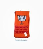 BJP Premium Muffler 5 Inch x 76 Inch Saffron Cotton Campaign Scarf