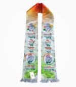 Congress Party Digital Print Muffler Double Side Heavy Satin