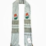 Congress Party VIP Woven Campaign Muffler Tricolor Hand Symbol