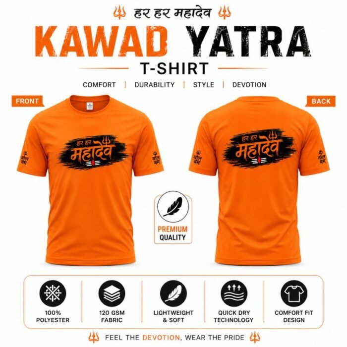 Kawad Yatra T-Shirt Features and Fabric Details
