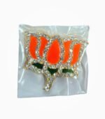 BJP Kamal Stone Badge packed in transparent protective pouch